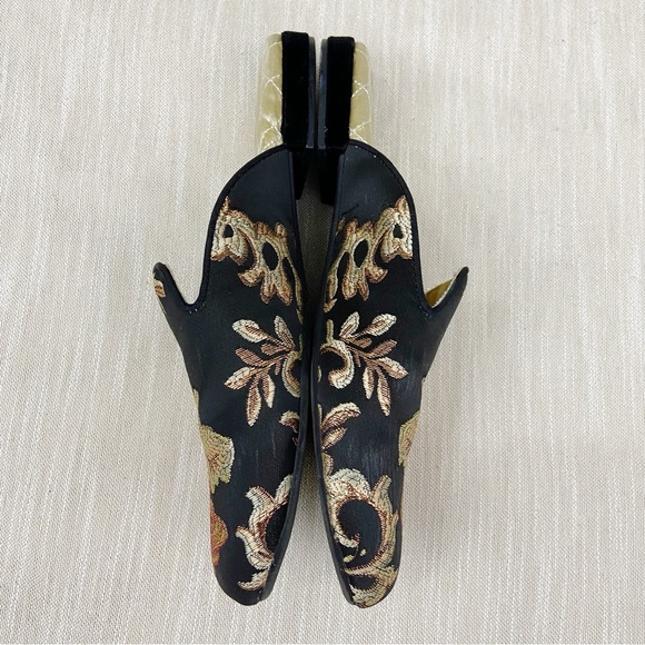 Birdies The Phoebe Floral Jacquard Mule Shoes - Picture 4 of 7